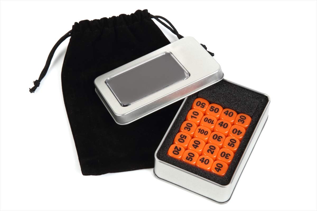 ポケモンカード ダメカン ダイス 14mm 20個 セット ポケカ ダメージカウンター 収納ケース&収納袋付き おもちゃの神様