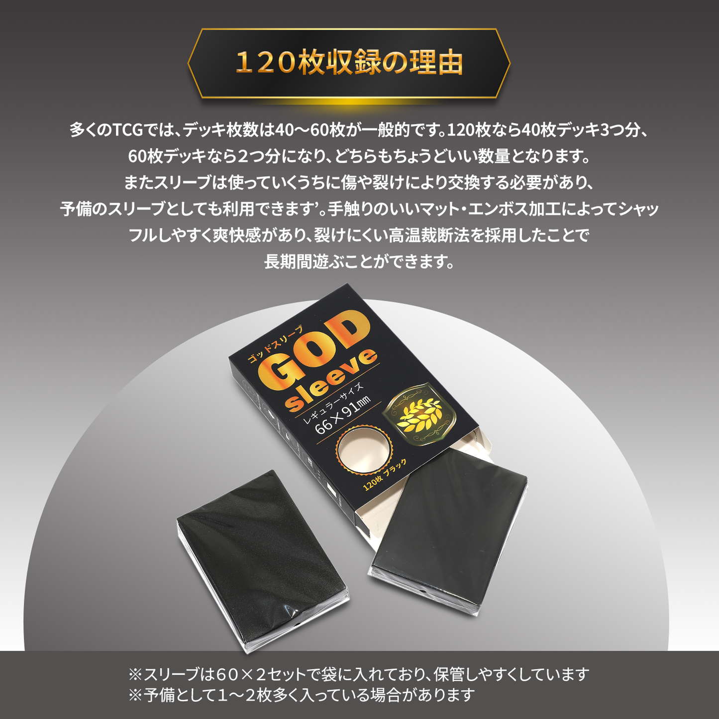 おもちゃの神様 GODスリーブ 66×91mm レギュラーサイズ エンボス・マット加工でデッキが崩れにくく触り心地もいい